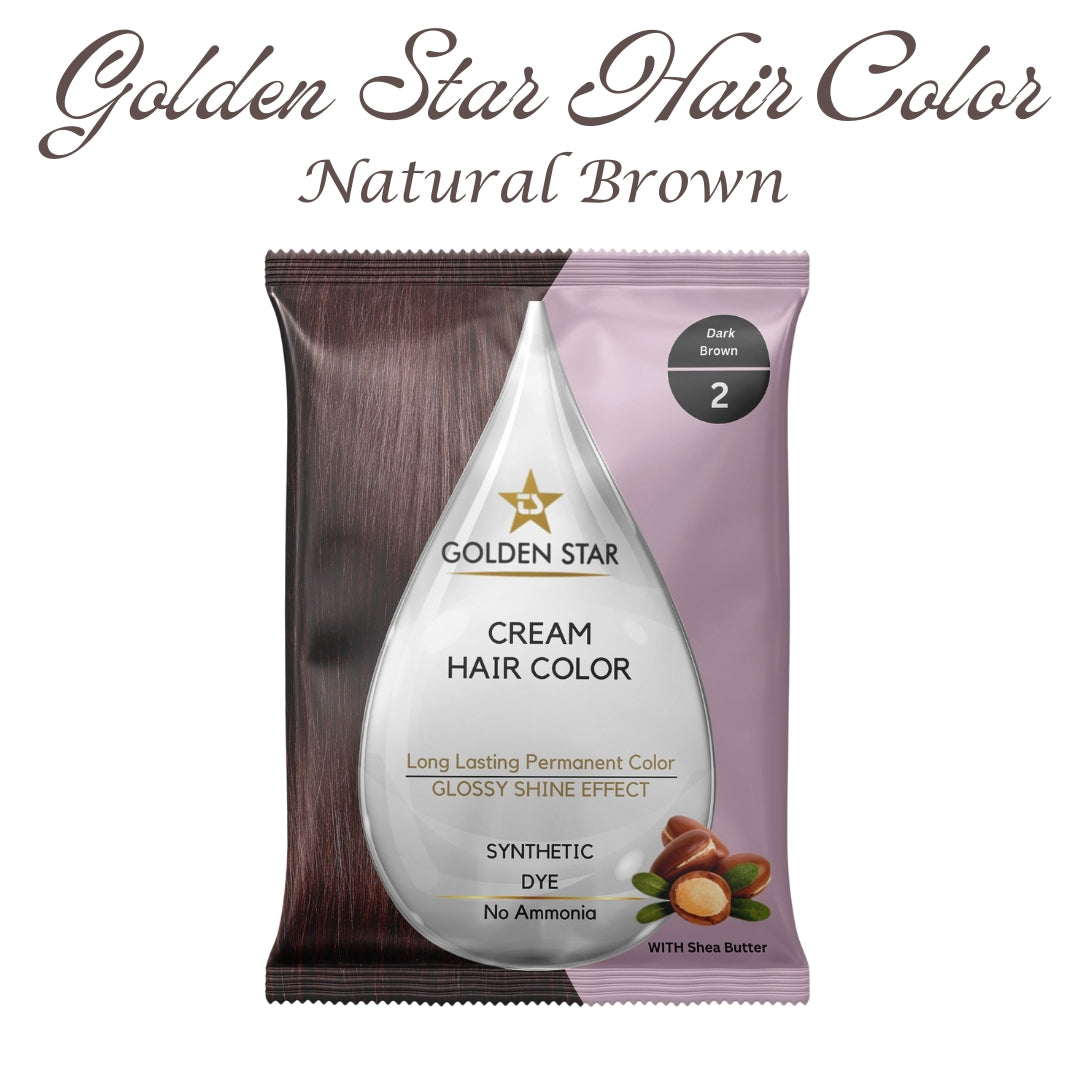 Golden Star Hair Color Dark Brown